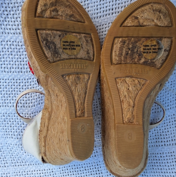 Seychelles Alpine open toe jute wedge sandals 8 NEW - Picture 7 of 10